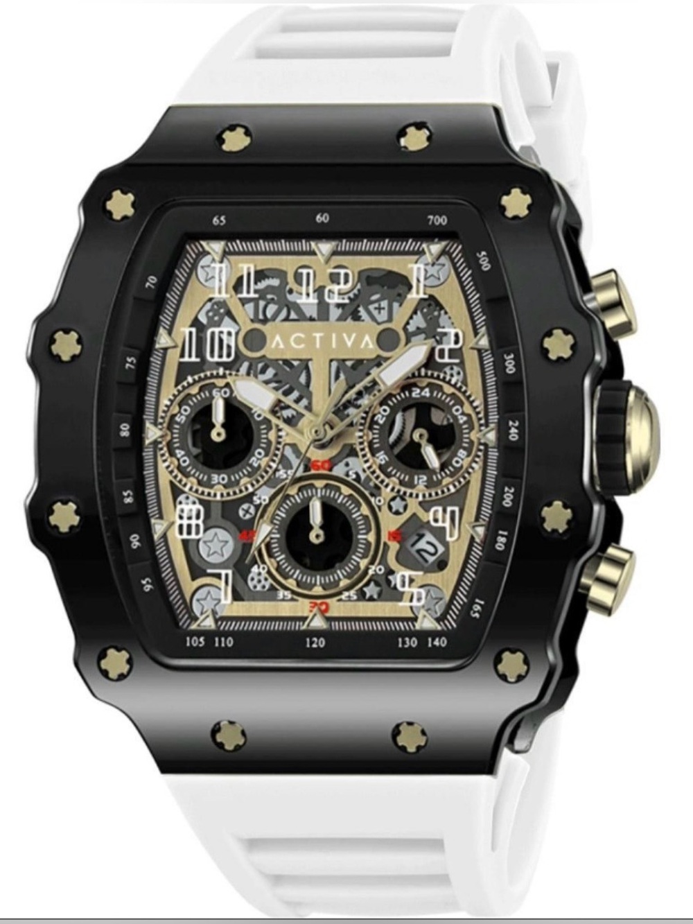Activa Fury X Invicta Men's Watch w/ Skeleton Dial - 44.3mm, White (ACW2305-029)